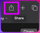 Safari Share Button