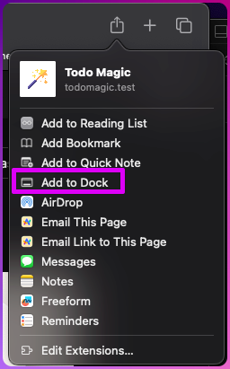Safari Share Expanded